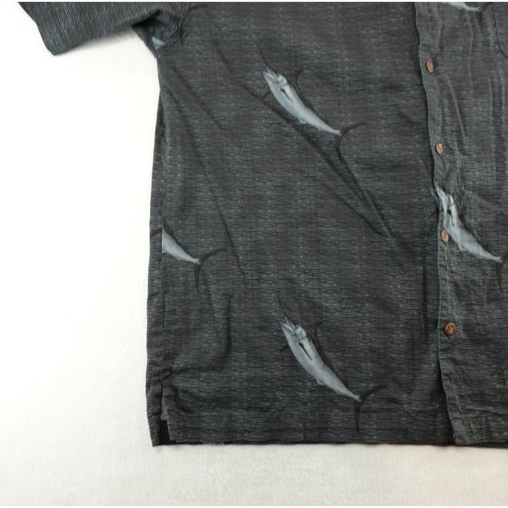 Vintage Bluewater AFTCO Shirt 2XL Sword Fish Hot Rod Hawaiian Short Sleeve - Picture 6 of 10